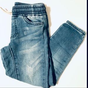 EUC Art Class Moto Denim Joggers